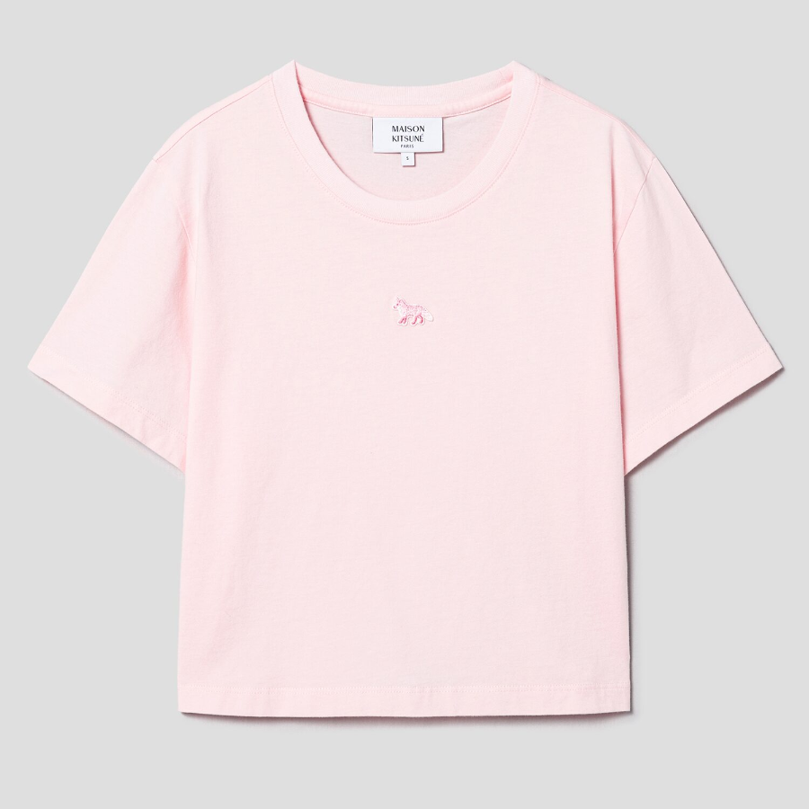 Maison Kitsune Women Baby Fox Patch Baby Tee-Shirt