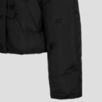 GANNI Nylon Tech Puffer Short Jacket – Black