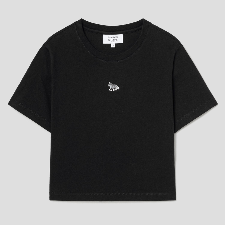 Maison Kitsune Women Baby Fox Patch Baby Tee-Shirt