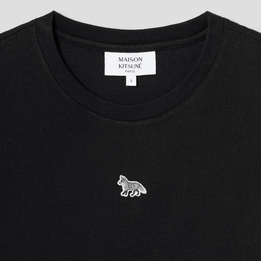 Maison Kitsune Women Baby Fox Patch Baby Tee-Shirt