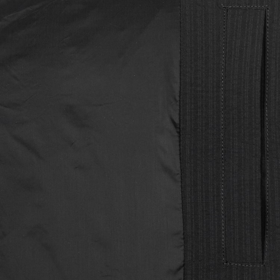 GANNI Tech Seersucker Oversized Puffer Jacket – Black