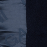 GANNI Boiled Wool Midi Jacket – Navy