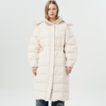 GANNI Tech Seersucker Puffer Coat – Tofu