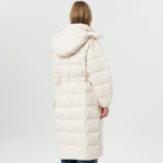 GANNI Tech Seersucker Puffer Coat – Tofu