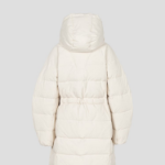 GANNI Tech Seersucker Puffer Coat – Tofu
