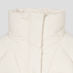GANNI Tech Seersucker Puffer Coat – Tofu