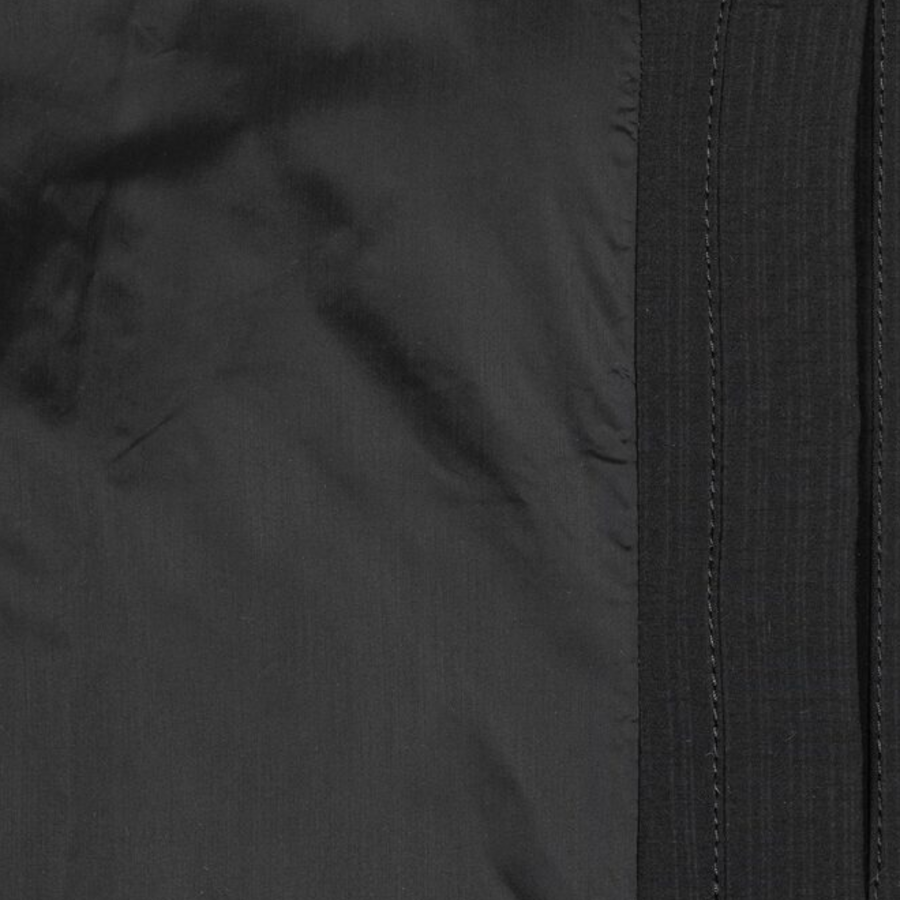 GANNI Tech Seersucker Puffer Coat – Black