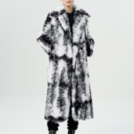 GANNI Faux Fur Coat – Black