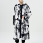 GANNI Faux Fur Coat – Black