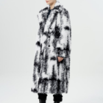 GANNI Faux Fur Coat – Black