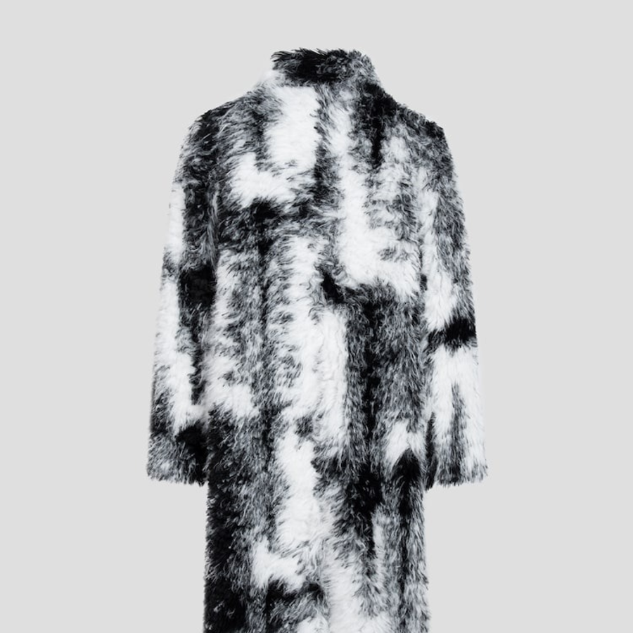 GANNI Faux Fur Coat – Black