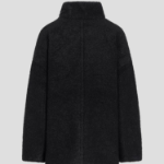 GANNI Drop Shoulder Half Placket Jacket – Black