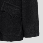 GANNI Drop Shoulder Half Placket Jacket – Black