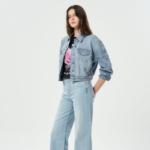 GANNI Tint Denim Bomber Jacket – Tint Wash