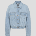GANNI Tint Denim Bomber Jacket – Tint Wash