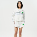 GANNI Stretch Shell Tracksuit Jacket – Ivory