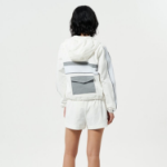 GANNI Stretch Shell Tracksuit Jacket – Ivory