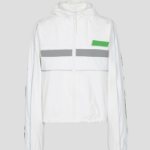 GANNI Stretch Shell Tracksuit Jacket – Ivory