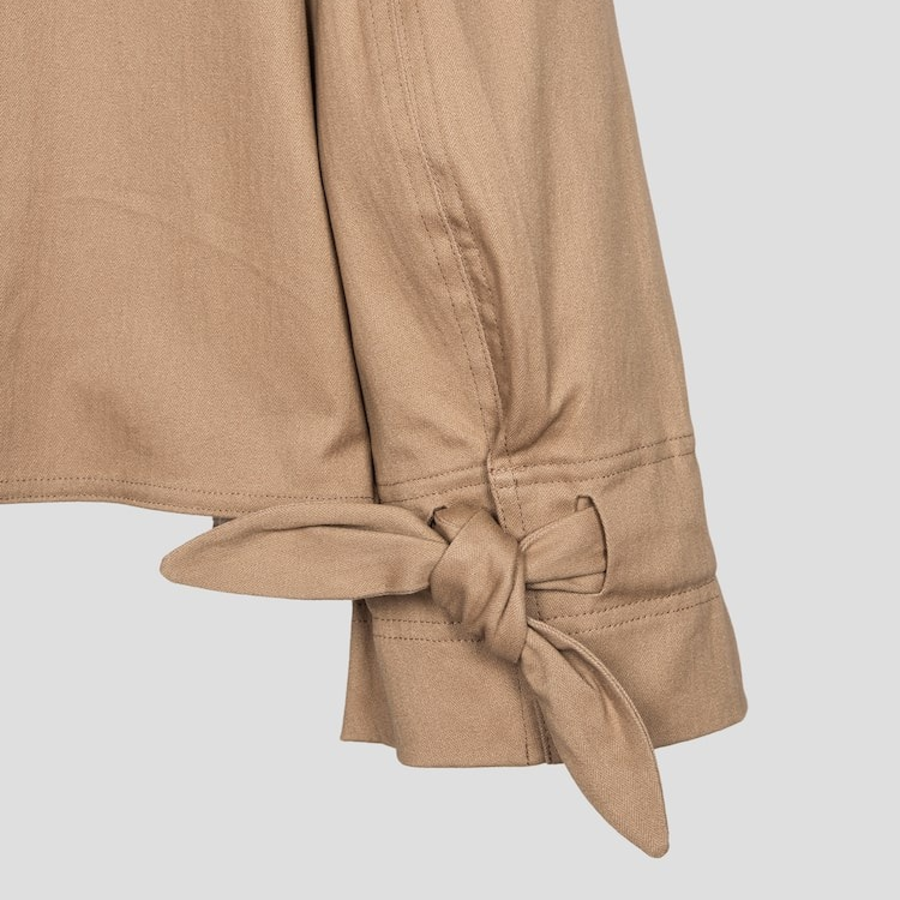 GANNI Herringbone Canvas Jacket – Tigers Eye