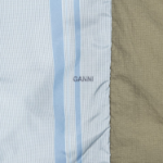 GANNI Quilt Raglan Midi Coat – Kalamata