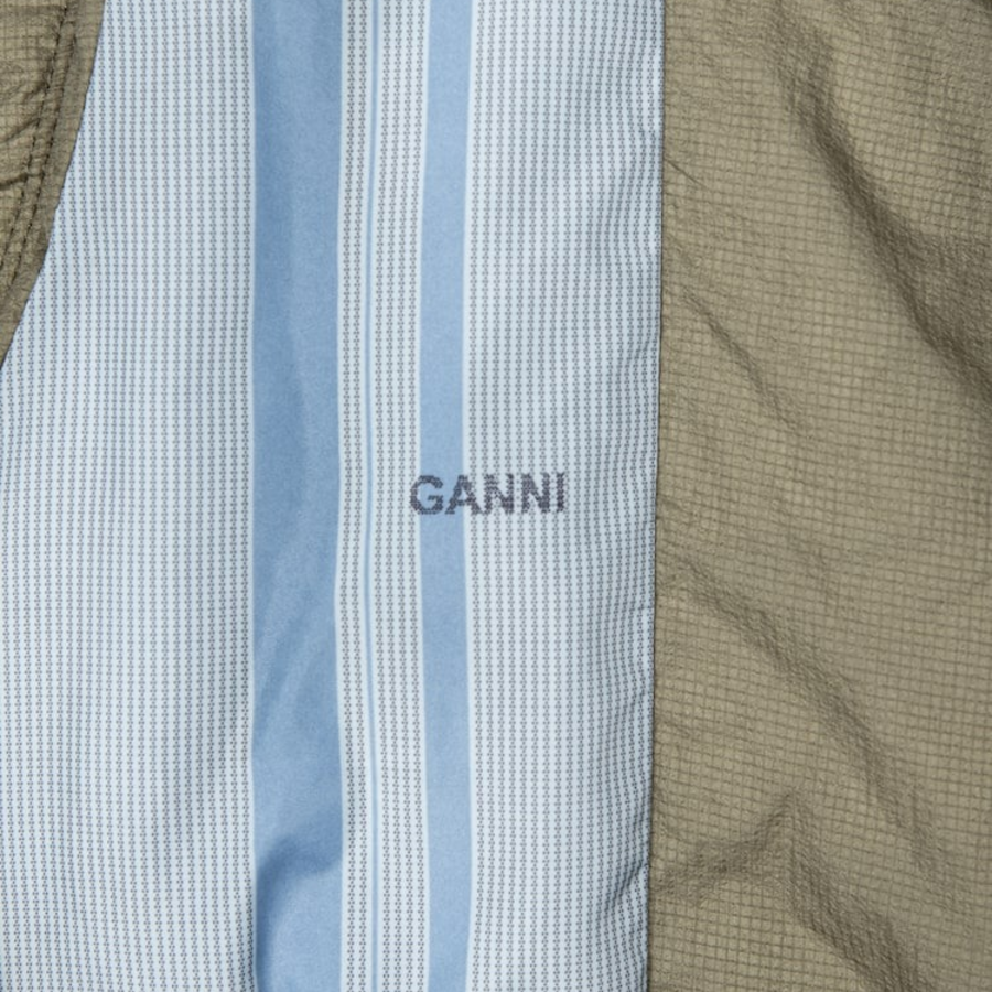 GANNI Quilt Short Vest – Black