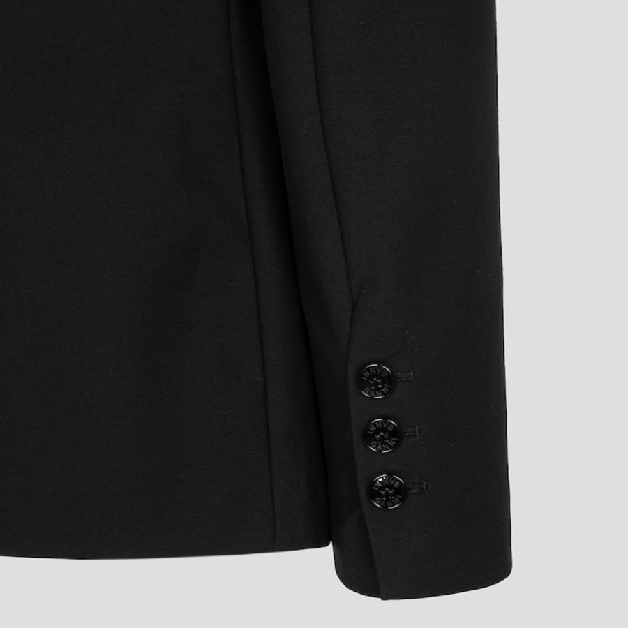 GANNI Heavy Cotton Tailoring Blazer – Black