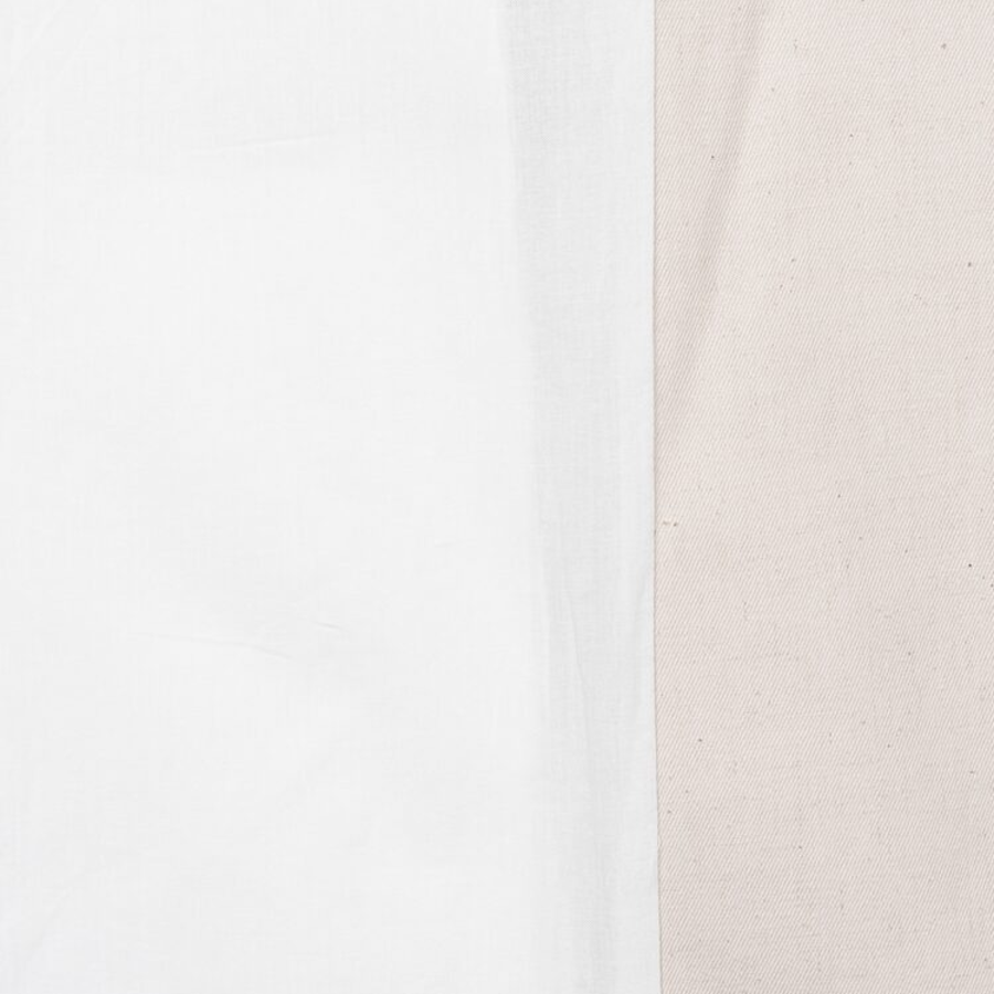 GANNI Cotton Melange Tailoring Blazer – Ivory