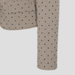 GANNI Flock Check Suiting Blazer – Tigers Eye