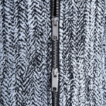 GANNI Cotton Tweed Curve Sleeve Jacket – Sky Blue