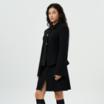 GANNI Light Twill Suiting Blazer – Black