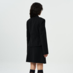 GANNI Light Twill Suiting Blazer – Black