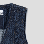 GANNI Fluffy Denim Waist Vest – Rinse