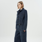 GANNI Fluffy Denim Fitted Blazer – Rinse