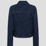 GANNI Fluffy Denim Fitted Blazer – Rinse