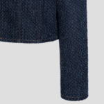 GANNI Fluffy Denim Fitted Blazer – Rinse