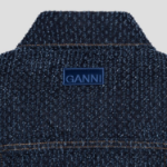 GANNI Fluffy Denim Fitted Blazer – Rinse