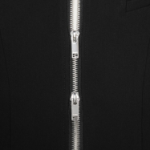 GANNI Bonded Crepe Curve Sleeve Jacket – Black