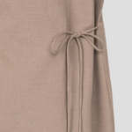 GANNI Drapey Melange Oversized Blazer – Beige