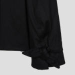 GANNI Herringbone Canvas Jacket – Black