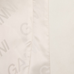 GANNI Herringbone Canvas Fitted Blazer – Summer Sand