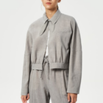 GANNI Light Melange Suiting Short Jacket – Alfalfa