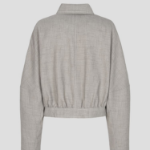 GANNI Light Melange Suiting Short Jacket – Alfalfa