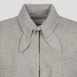 GANNI Light Melange Suiting Short Jacket – Alfalfa