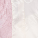 GANNI Textured Cloqué Curve Sleeve Blazer – Bleached Mauve