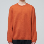 Minimal Crew Neck Knit — Tangerine