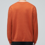 Minimal Crew Neck Knit — Tangerine