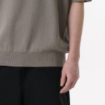 Cool Touch Crew Neck Short-Sleeve Knit — Mushroom