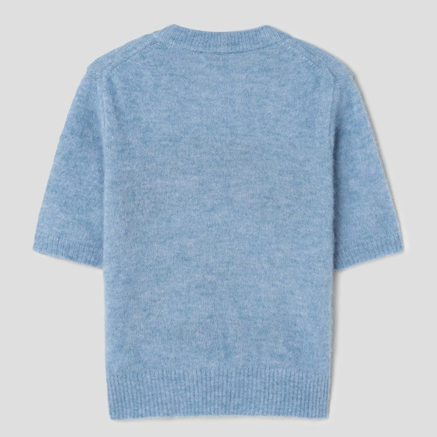 GANNI Fine Brushed Alpaca Puppies – Sky Blue