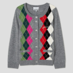 GANNI Cashmere Wool Mix Cardigan – Grey