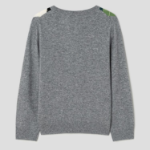 GANNI Cashmere Wool Mix Cardigan – Grey